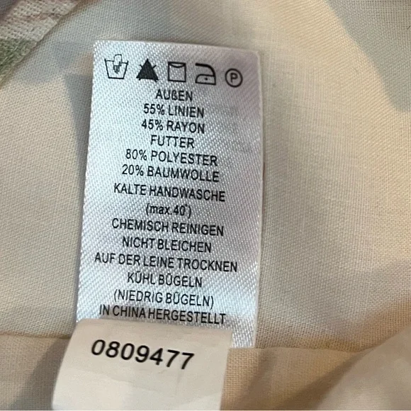 Caroline Constas  Linen Blend Crop Top S NWT - Picture 7 of 8